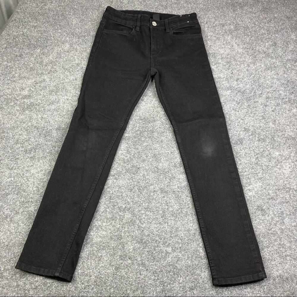 H&M High Rise Jegging Pants black‎ Wash Skinny Stretchy Women's Size 24x25